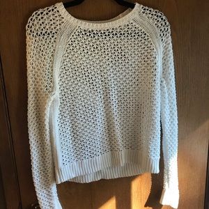 White lace sweater.